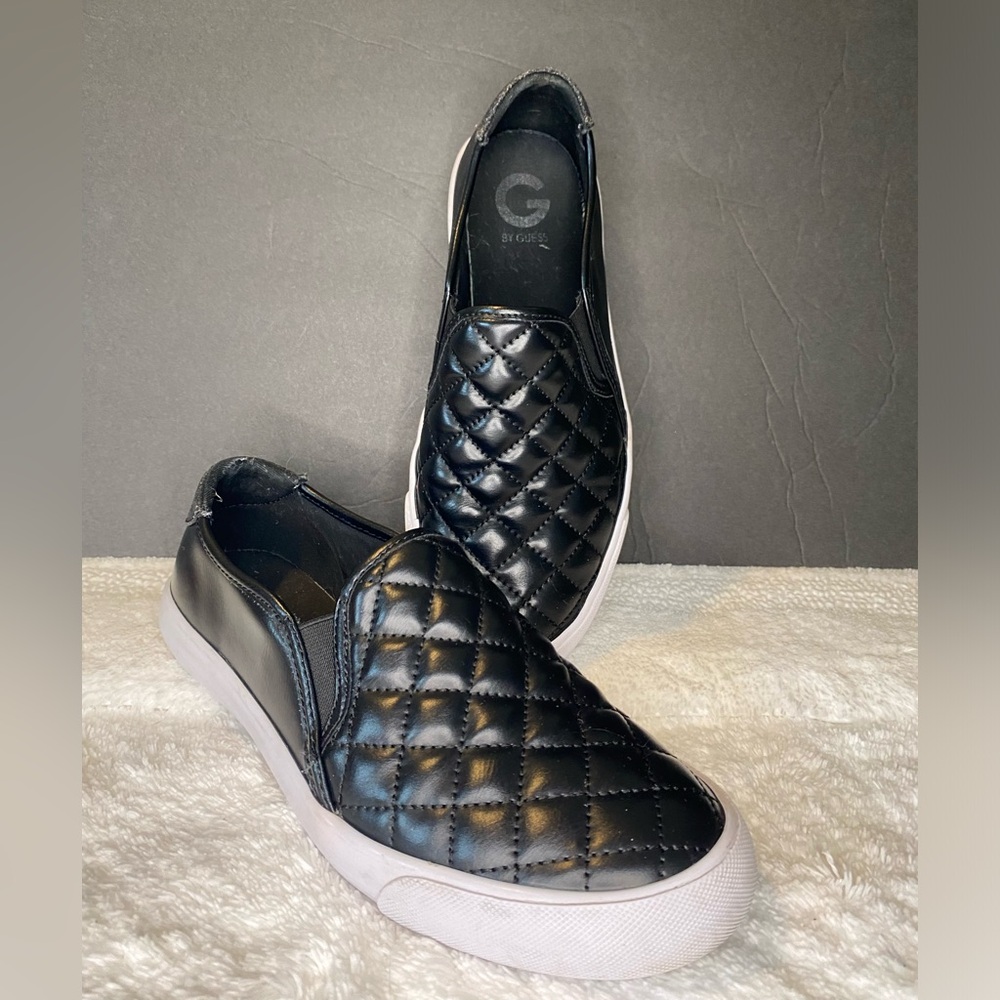 G by Guess Black Quilted Flats